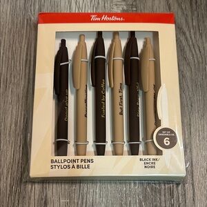 Tim Hortons Ballpoint Pens Set of 6